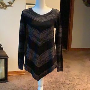 Women AB Studio Black/Gray Sweater size M